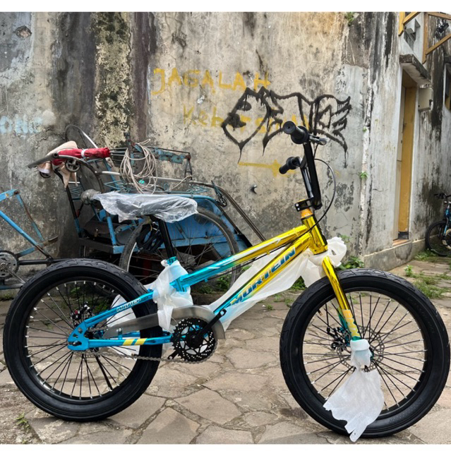 [PROMO] Sepeda Anak BMX 20 Inch PMB Mortein 171 CP (Rem Cakram) Frame Chrome 2 Dimensi