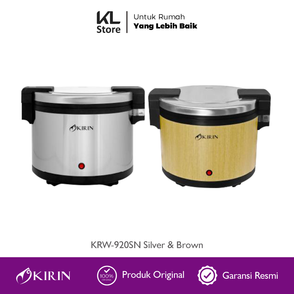 KIRIN RICE WARMER KRW-920SN 20 Liter / Penanak Nasi Kapasitas Besar