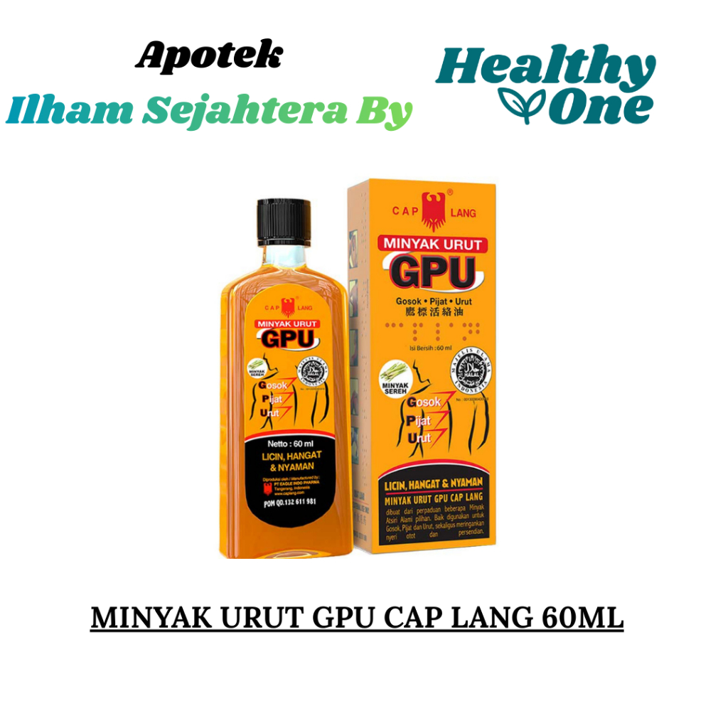 MINYAK URUT GPU CAP LANG 60ML