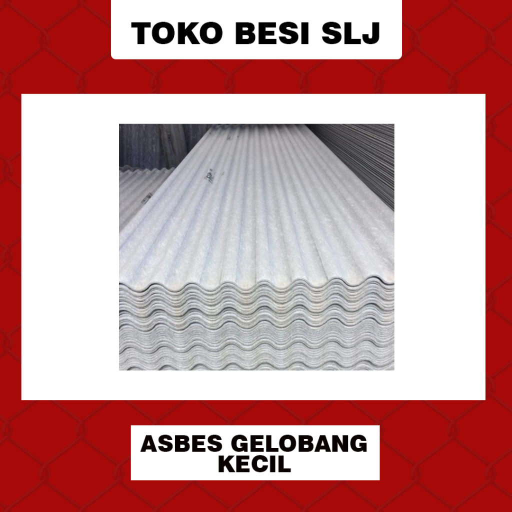 Asbes Gelombang Kecil / Atap Asbes Debest Berbagai Ukuran / Asbes Tahan Panas