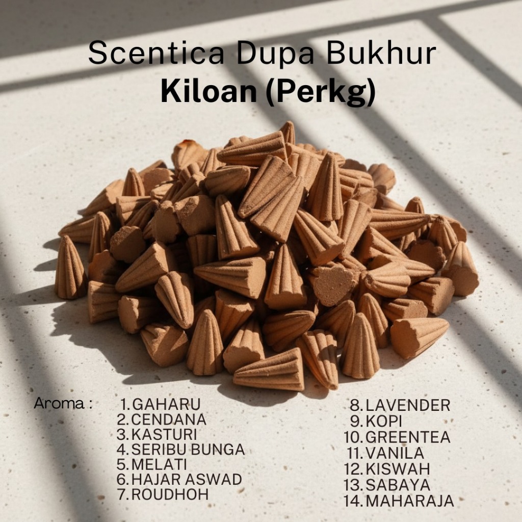Dupa Kerucut Bakar Aroma Grosir Kiloan / Per kg dupa aromatherapy, pengharum ruangan, asap harum