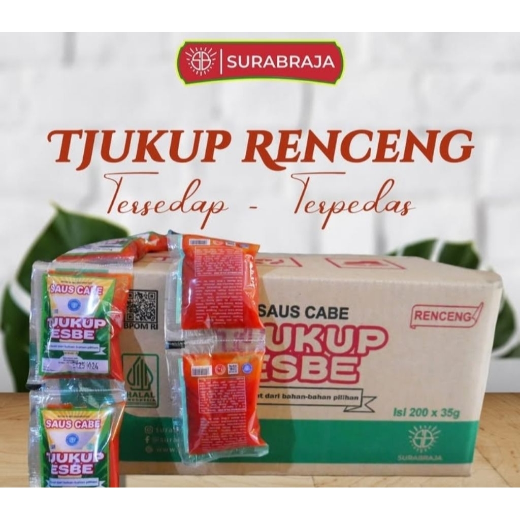 Saus Cabe Tjukup Esbe Renceng 35gr isi 40pcs (4 renceng)