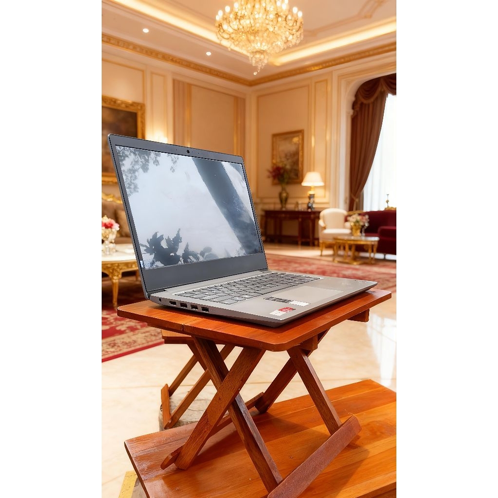 Meja Lipat Portable Rehal Kayu Jati Miring Meja Ngaji Berkualitas