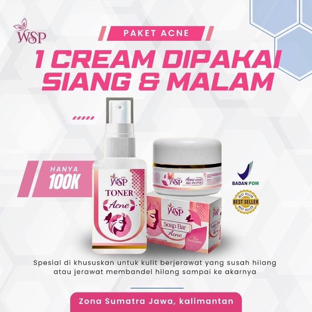 WSP / WSP ACNE / PAKET ACNE WSP / WSP GLOW / WSP EXCLUSIVE / RATU DS SKINCARE ORIGINAL BPOM