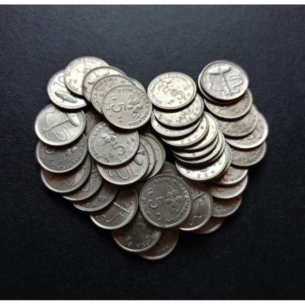 Koin Malaysia 5 Sen Koleksi Coin Asing Kuno Jadul Luar Negeri Mancanegara