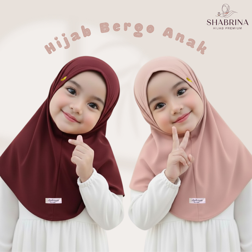 HIJAB BERGO ANAK NON PET/ BERGO JERSEY ANAK