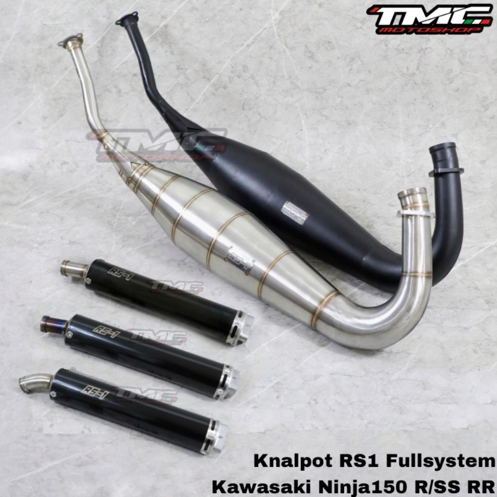 Knalpot RS1 RS 1 Black Chrome Ninja Ninja150 R RR SS