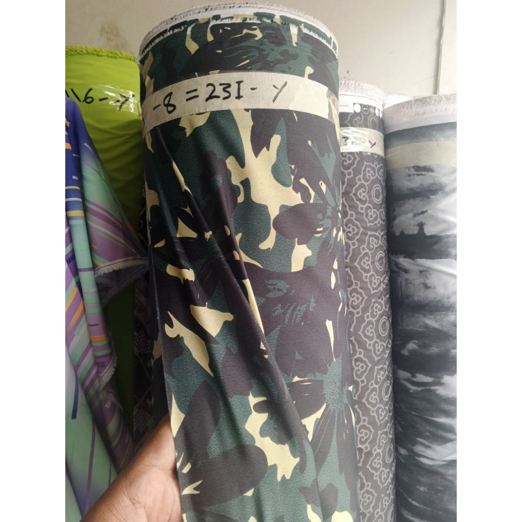 Despo motif aftrak waterproof kain tbal arahan jaket