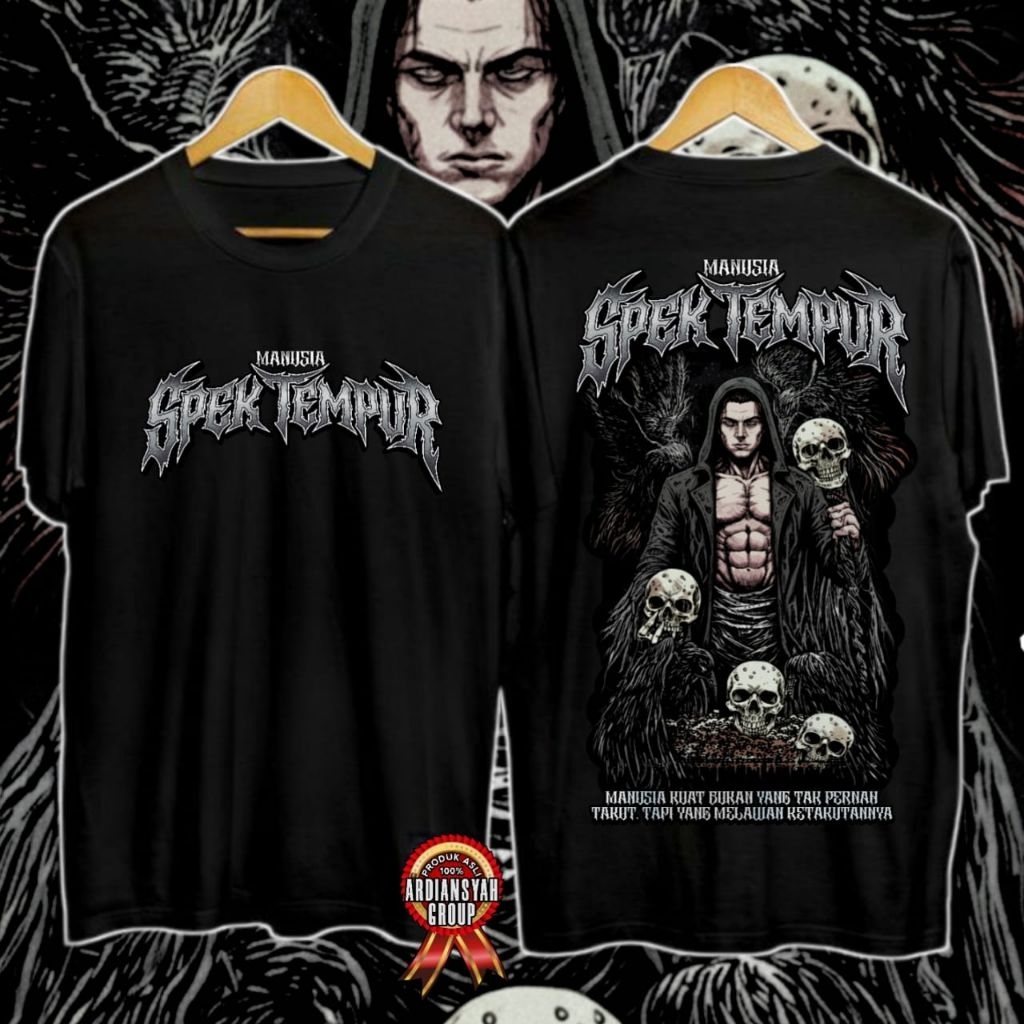 Kaos manusia spek tempur volume terlaris