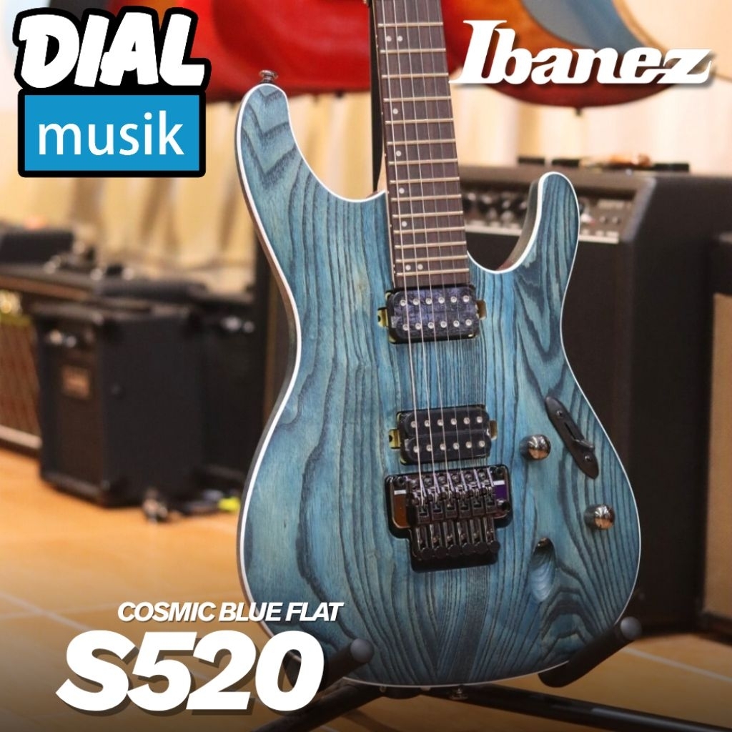 Ibanez S520 Electric Guitar Cosmic Blue Flat - Ibanez S-250 / S5-20 / OBF