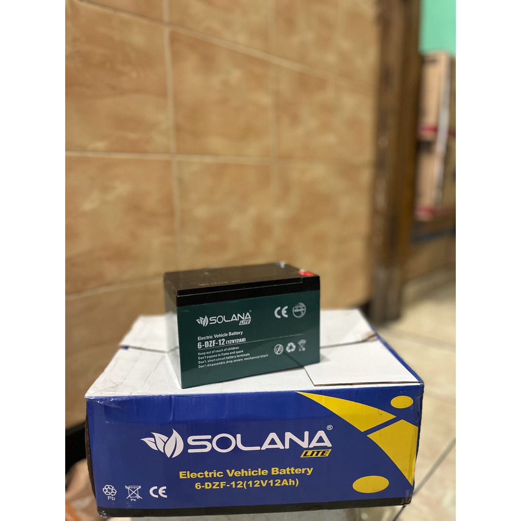 AKI ACCU SEPEDA LISTRIK SELIS PACIFIC EXOTIC VOLTA UWINFLY TYPE 6DZF12 12VOLT 12AH
