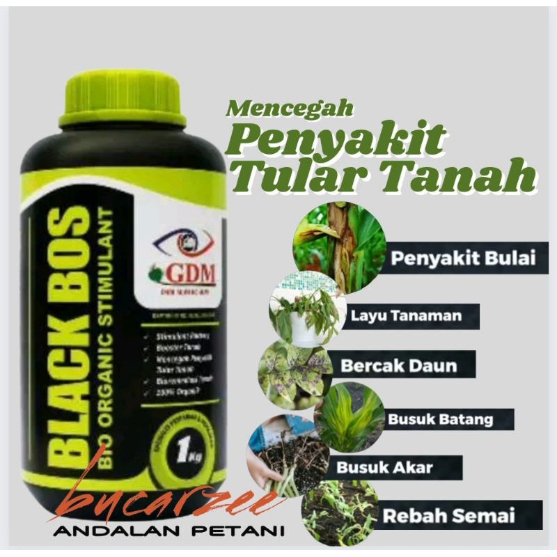 Pupuk Pembenah Tanah GDM BLACK BOS - Booster dan Perawatan Tanah kemasan 1Liter