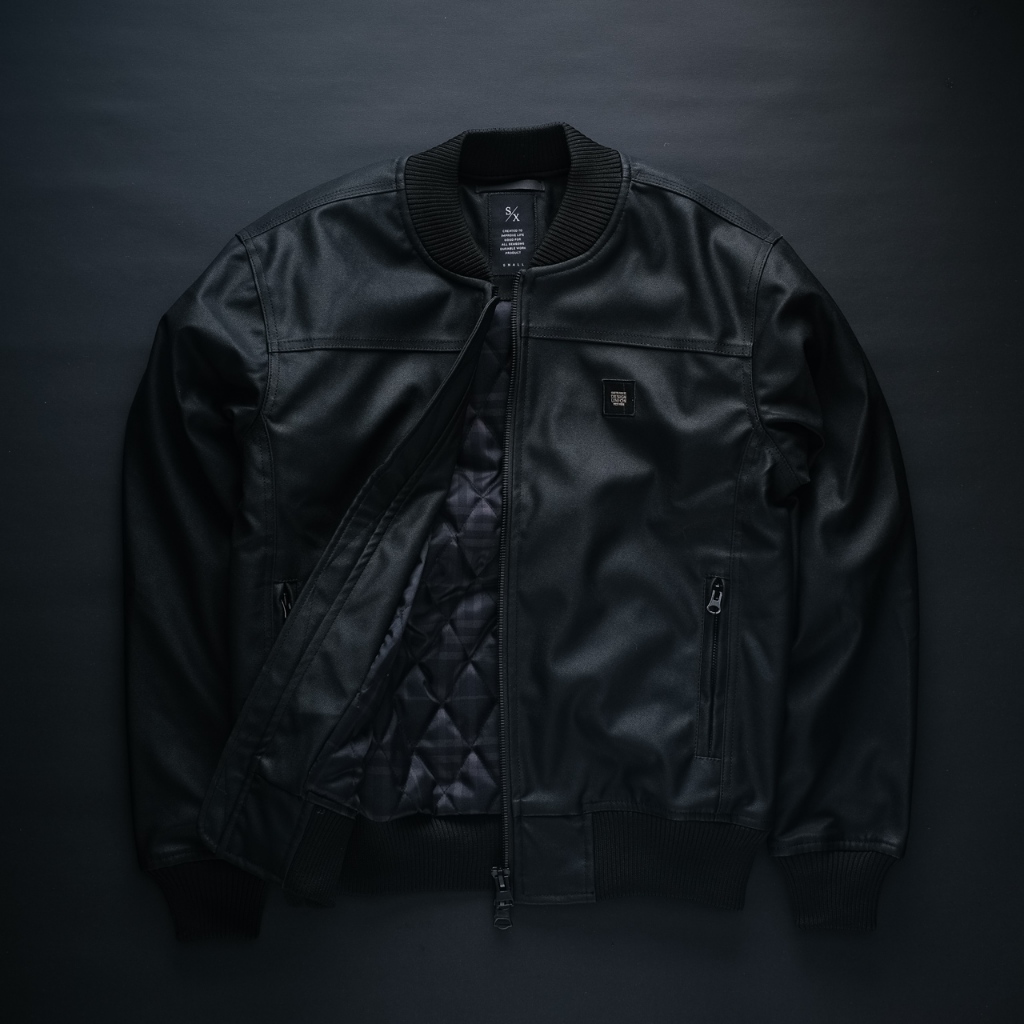 SIXPAX NIGHT BOMBER JACKET BLACK