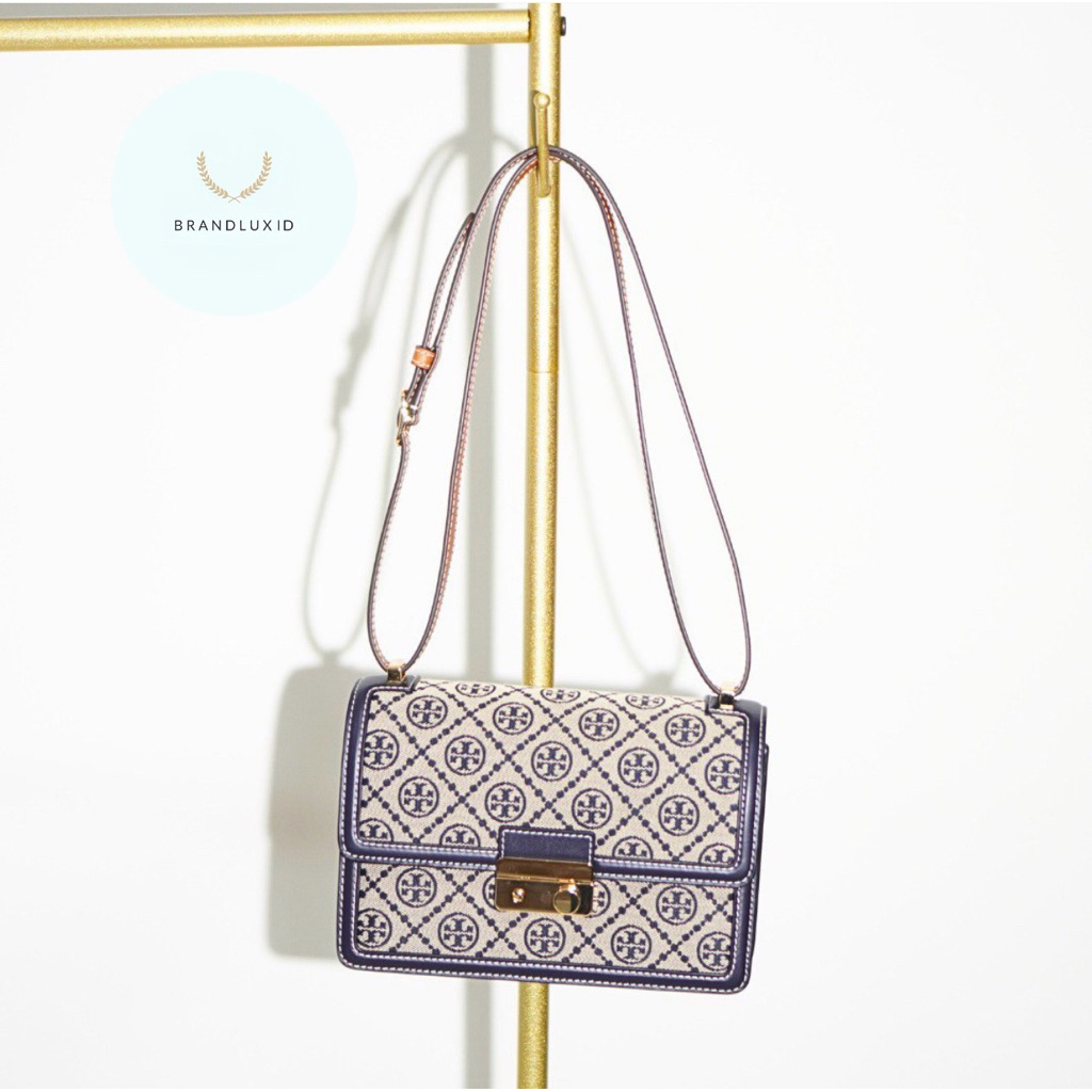 Tory Burch T Monogram Shoulder Bag Tory Navy