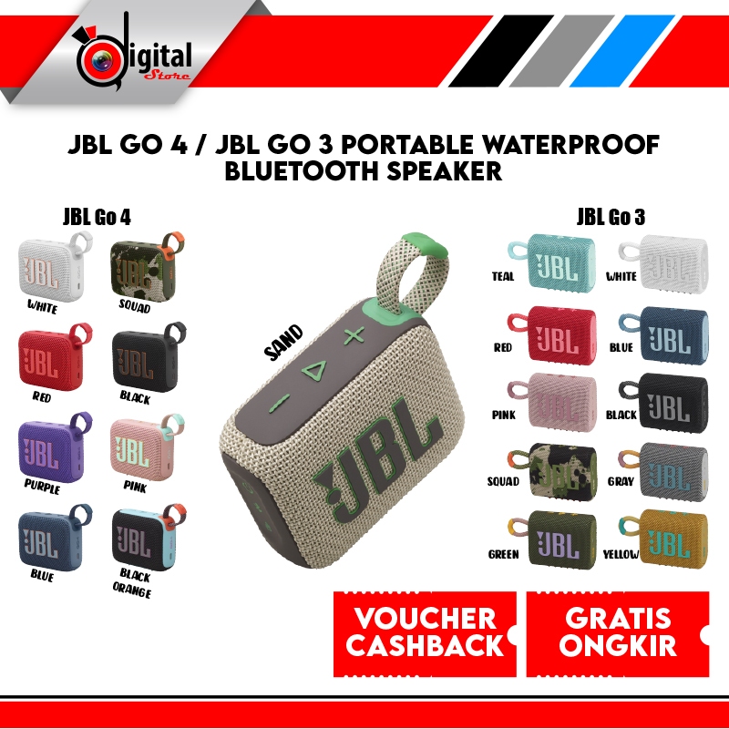 JBL Go 3 / JBL Go 4 Portable Waterproof Bluetooth Speaker ORIGINAL
