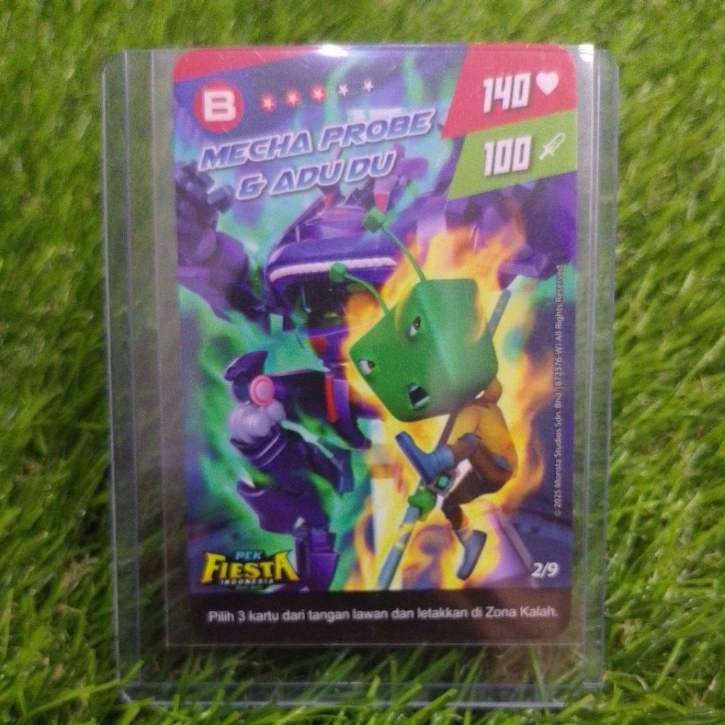 Mecha Probe dan Adudu Pek Fiesta Monsta Galaxy Card Boboiboy Indonesia