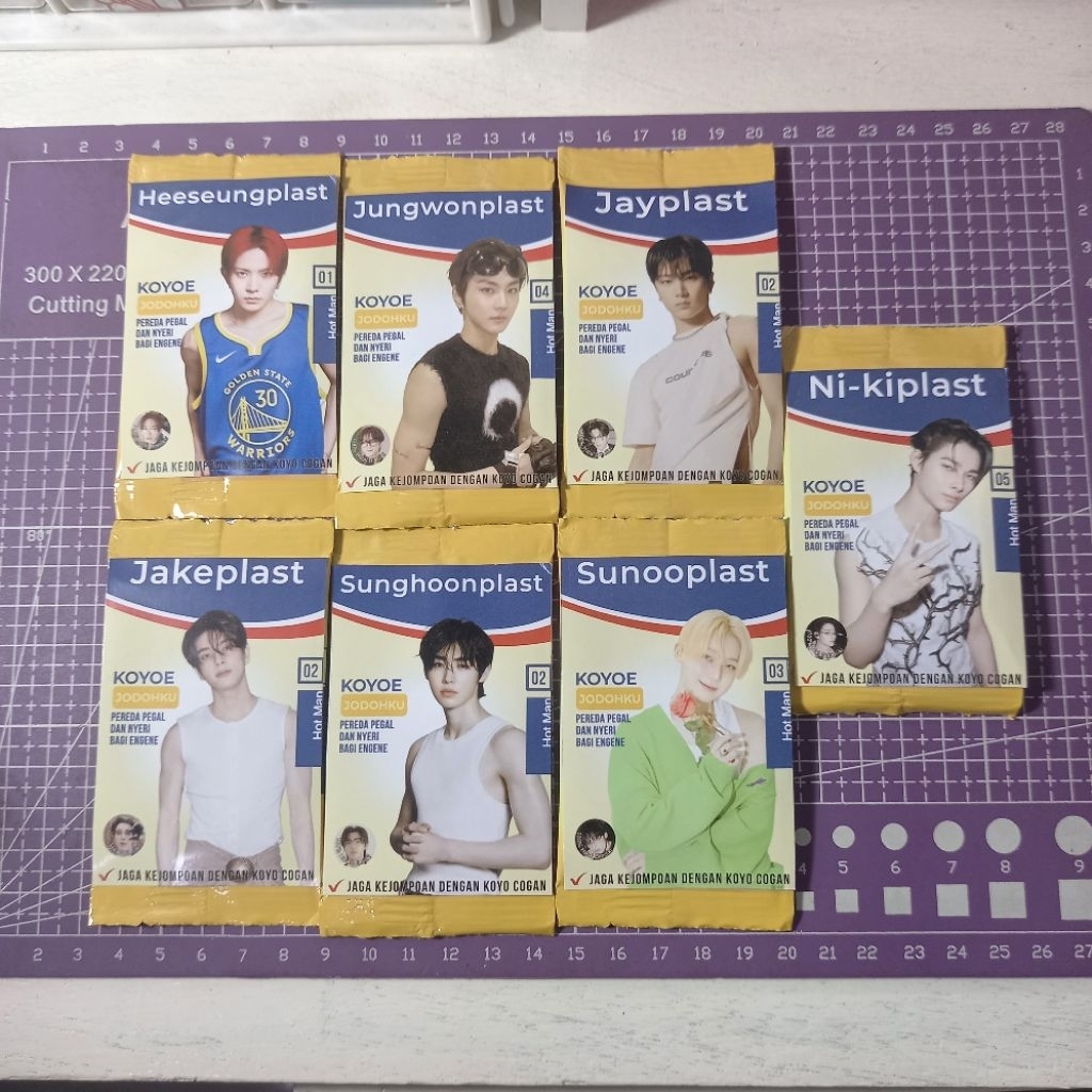 KOYO KPOP HANSAPLAST ENHYPEN JUNGWON HEESEUNG JAY JAKE SUNGHOON SUNOO NI-KI ENGENE