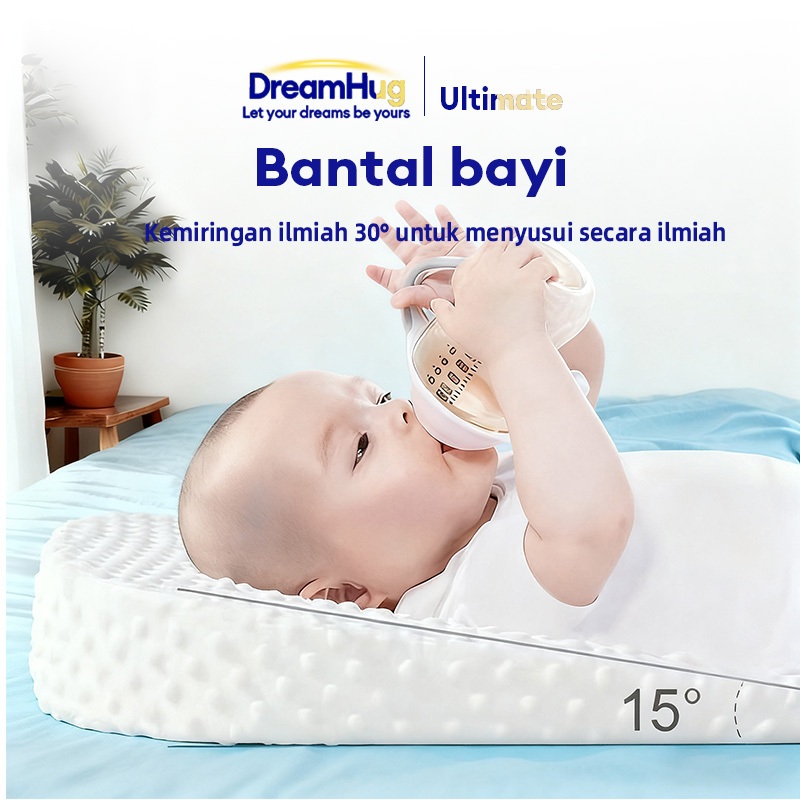 Bantal Kemiringan Bulu Kacang untuk Bayi  Bantal Bayi Alat Anti Muntah Susu saat Menyusui Bantal Kem