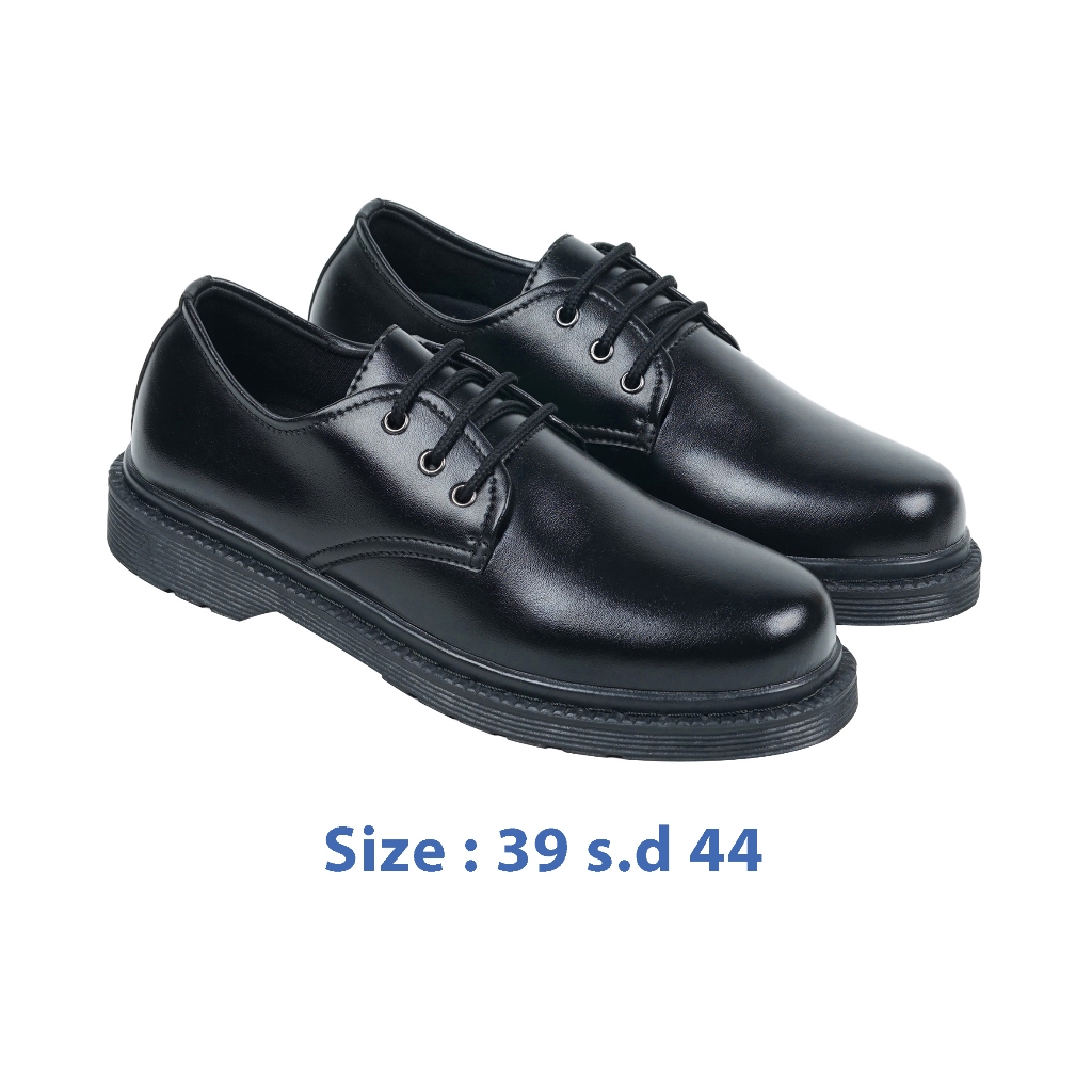 Zeintin - Sepatu Formal Pria Full Hitam Pantofel Tali Docmart Pria Loafers OD