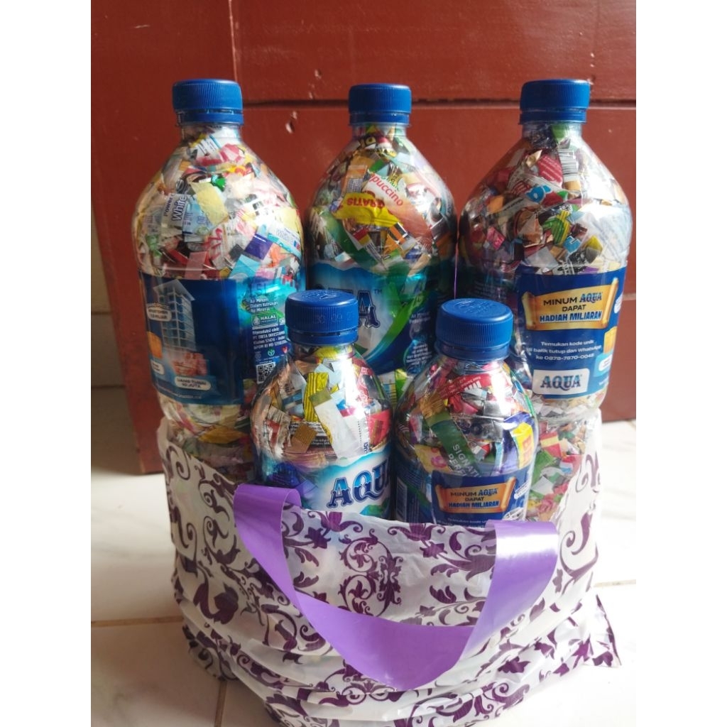 Ecobrick botol 600ml berat 300gram