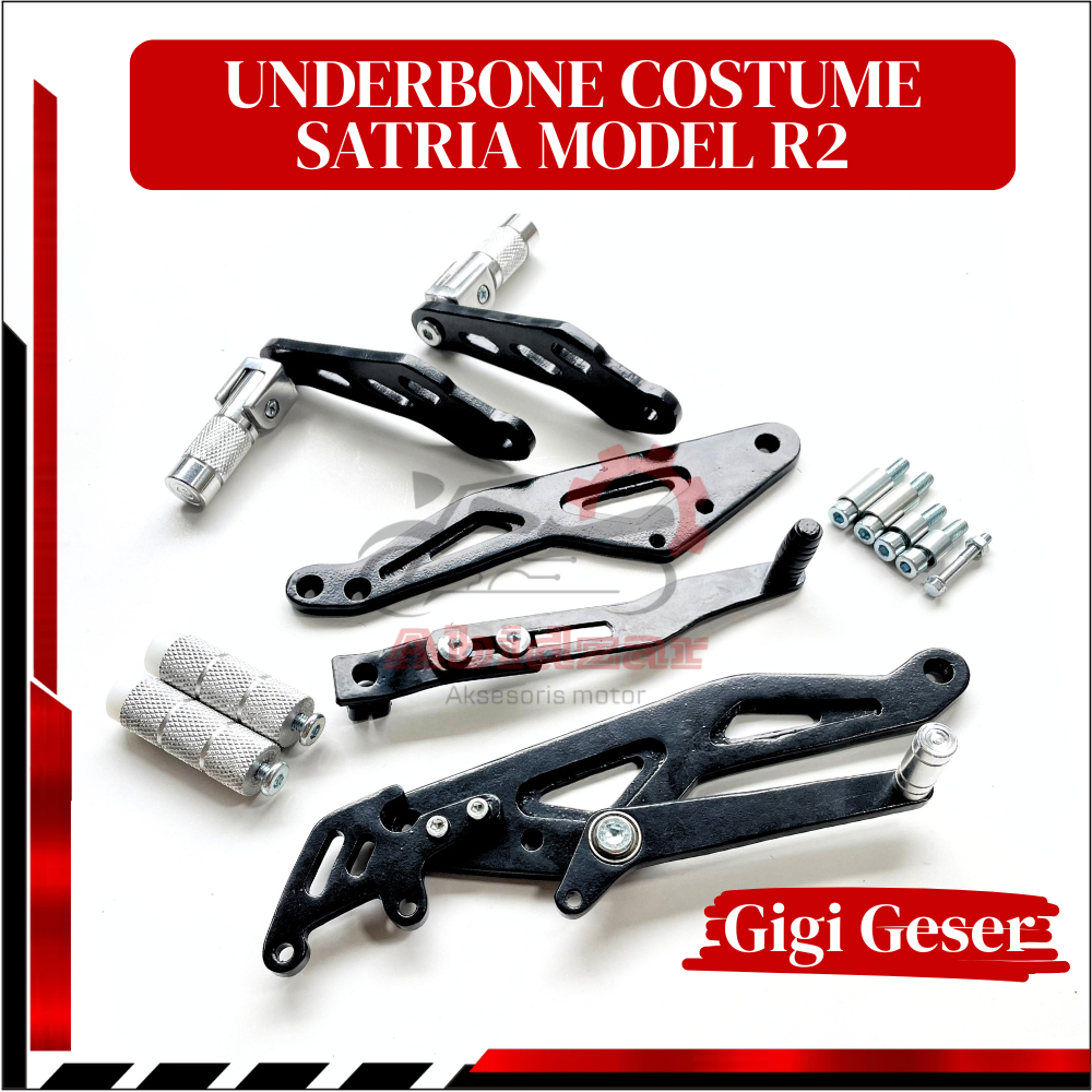 Underbone Satria Fu Karbu & Injeksi Custom Ub Ngrt R2 Gigi Geser Anti Karat Tahan Goresan Premium
