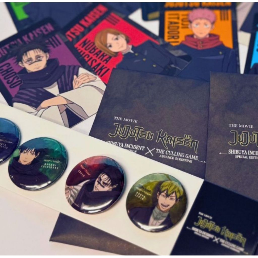 [Pre Order] Fan Screening CGV Jujutsu Kaisen Shibuya Incident x Culling Games - Postcard+Badge Naoya