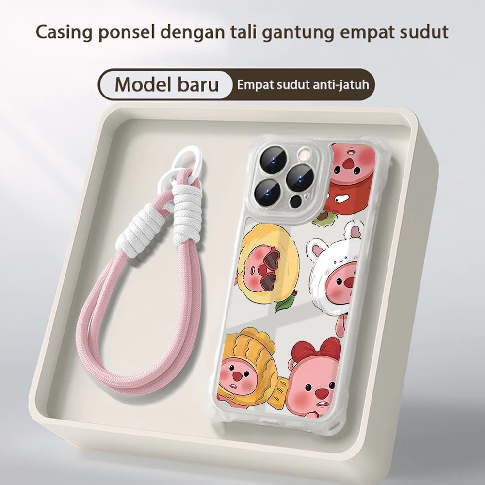 Sofcase + Tali Nylon Vivo Y11/Y12/Y12i/Y15/Y17/Y19 Motif lucu -Case Cantik - Case Terbaru - Case Kek