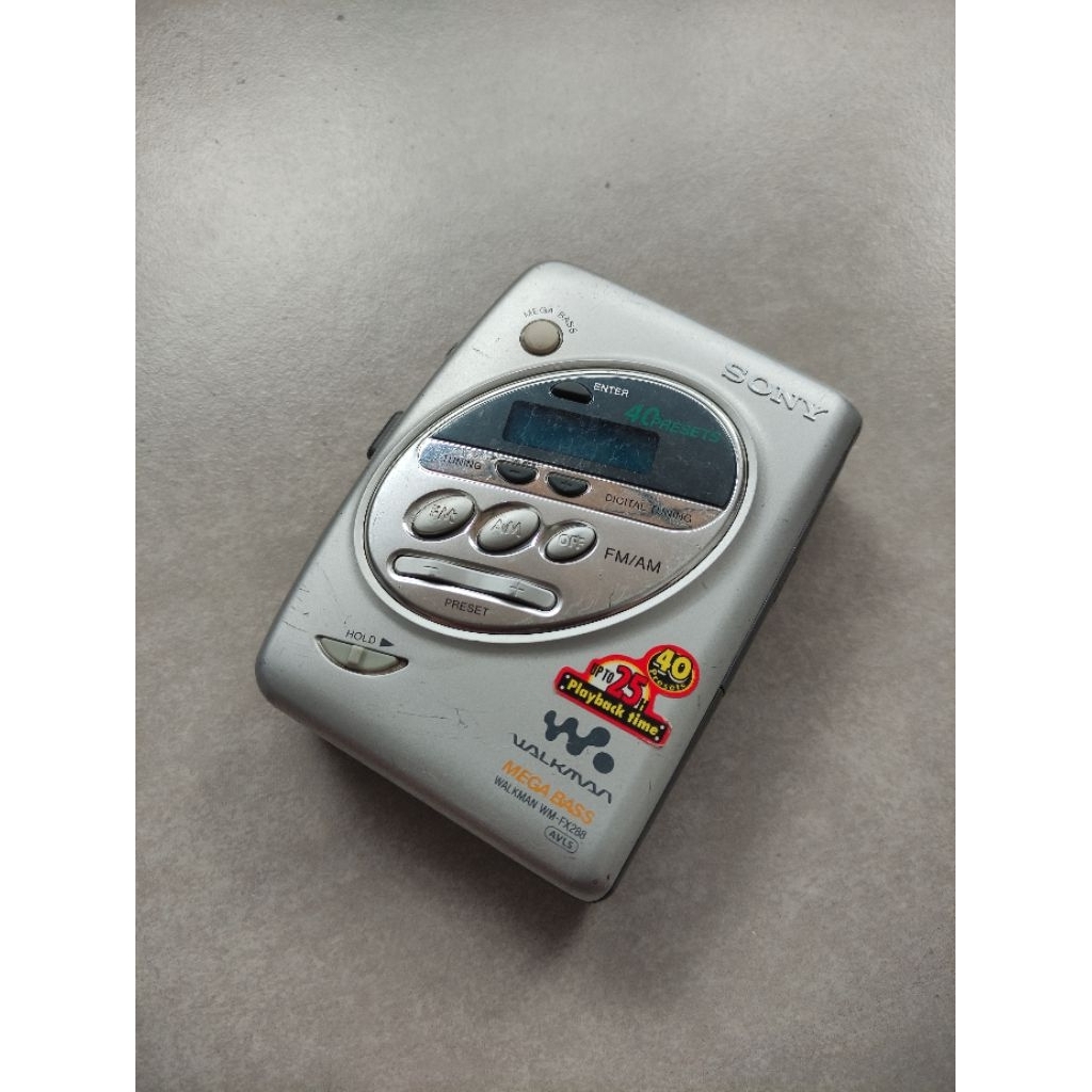 Walkman Sony FX 288 kaset pita musik pop rock metal