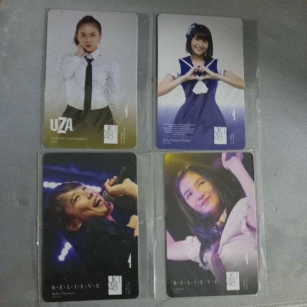 Music card UZA BELIEVE B.E.L.I.E.V.E INDAHNYA SENYUM MANISMU SHANIA JUNIANATHA RATU VIENNY FITRILYA 