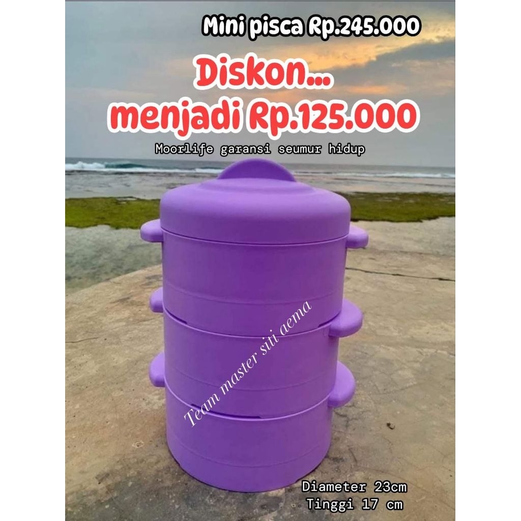 Moorlife kukusan 3 tingkat