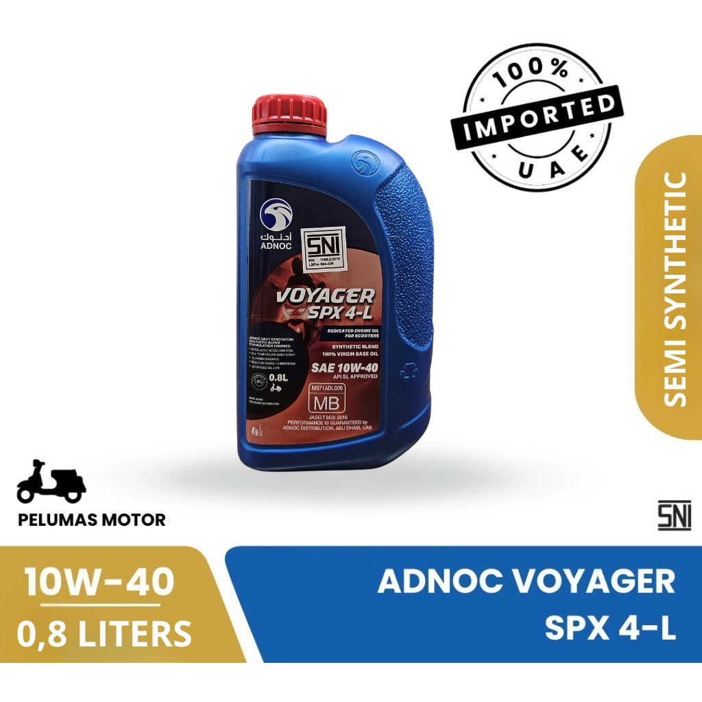 Oli Motor Matic Adnoc Voyager SPX 10W-40 Matic Oil 0.8L