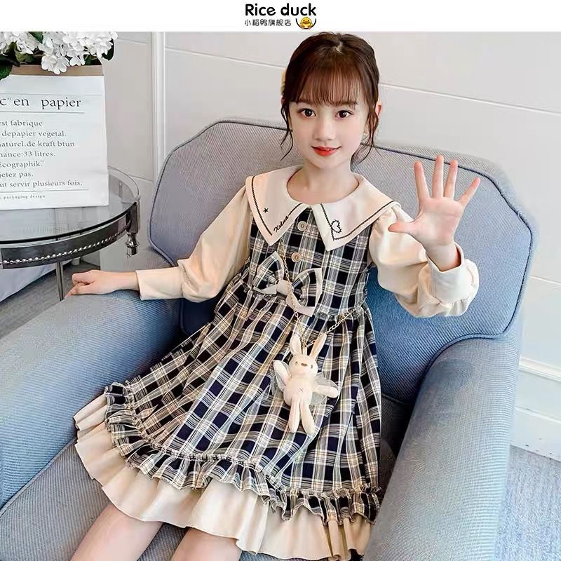 Dress Import Premium Anak Perempuan Usia 4-7 Tahun | Baju Lengan Panjang Balon Serut Kembung Variasi