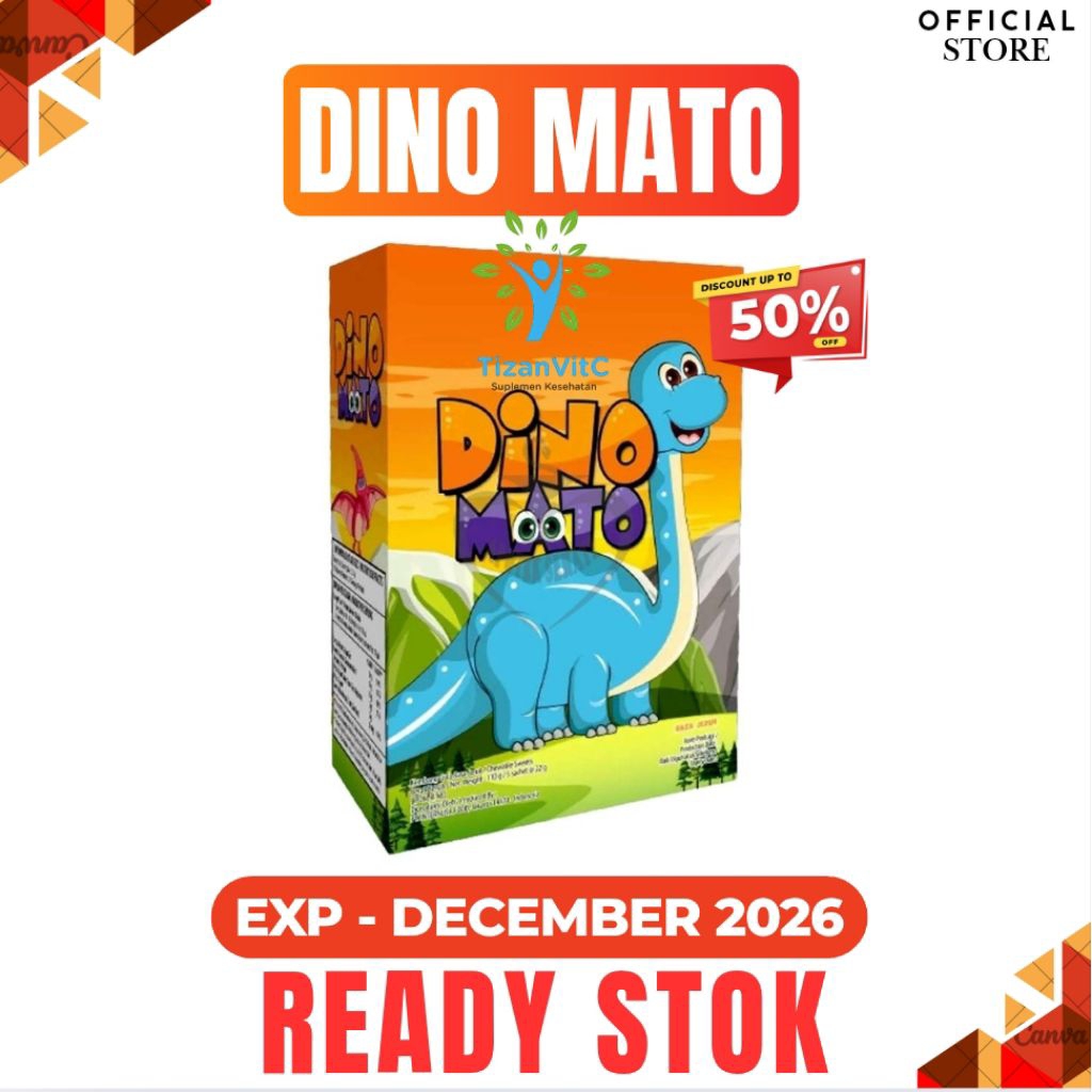 DINO MATO VITAMIN MATA ANAK @ 1 BOX Isi 5 Sachet