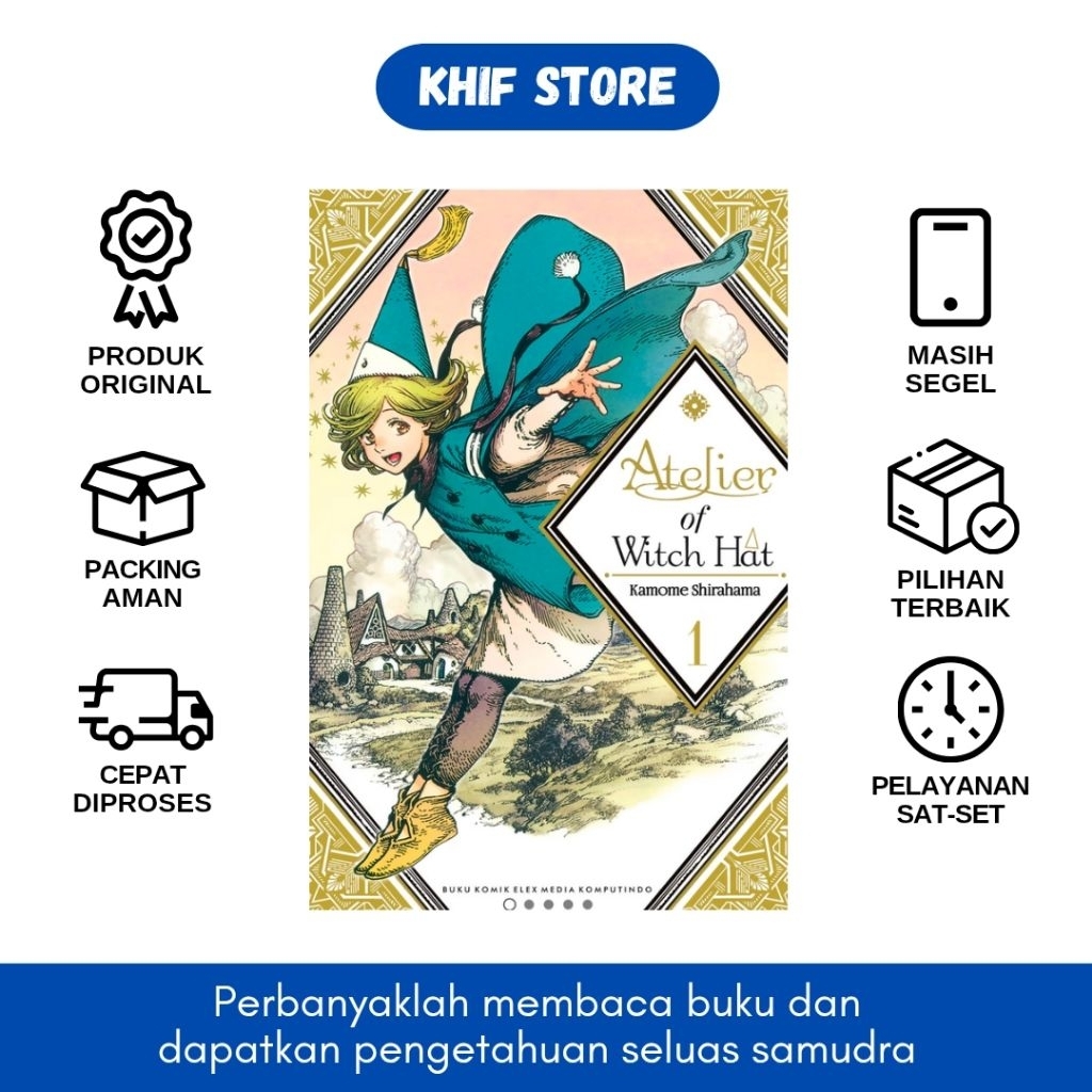 Buku Komik Atelier of Witch Hat Vol. 1 (2025) by Kamome Shirahama