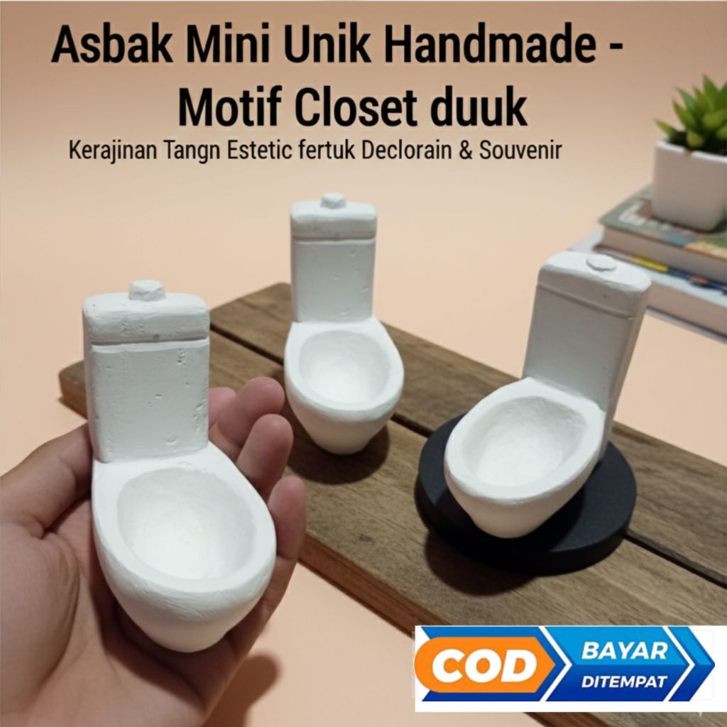 Asbak mini Motif Closet duduk, Sangat Unik