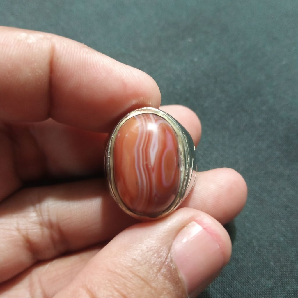 Batu akik sulaiman ginggang size kantoran
