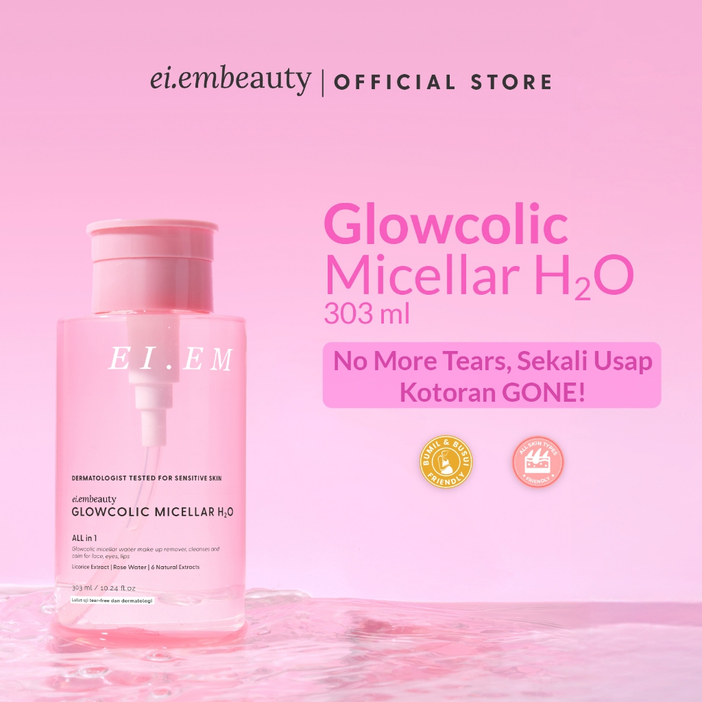 EIEM Beauty Ceramild Micellar H20 303ml / Glowcolic Micellar H2O 303ml  / Ceramild Micellar H2O 150m