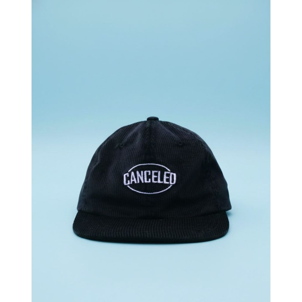 6 Panel Hat / Six Panel Hat / Caps / Topi Corduroy Black - CANCELED