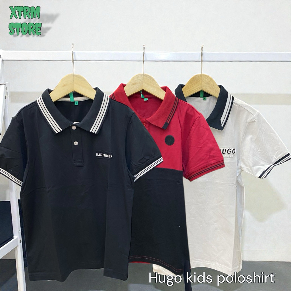 kaos krah hugo anak | polo hugo kids.hugo selection anak