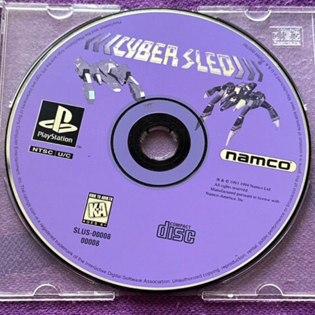 kaset ps1 original us cybersled