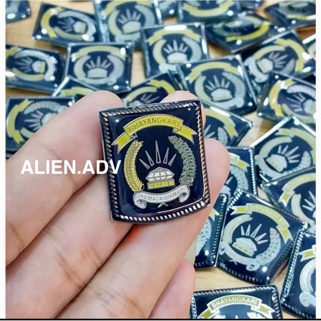 pin BHAYANGKARI Pin bhayangkari lapis resin peniti/paku