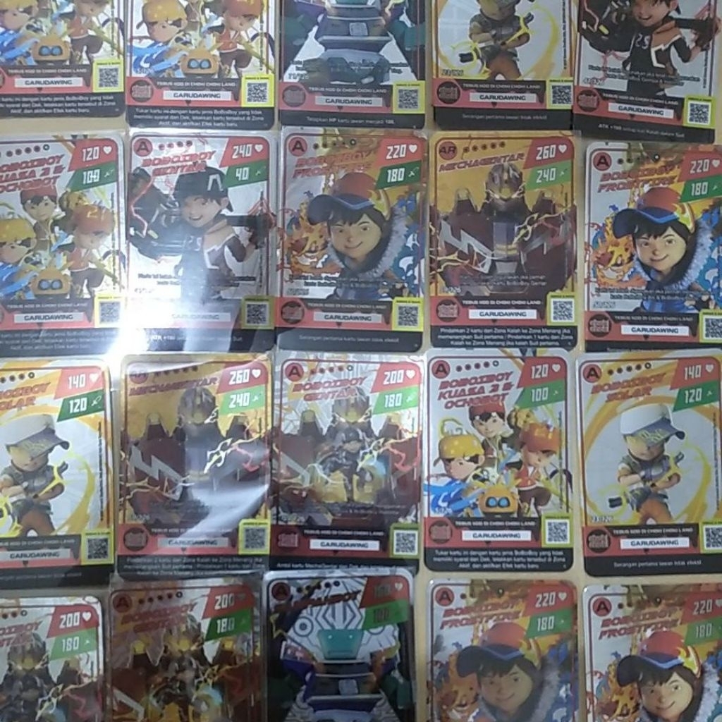 Kartu Boboiboy Monsta Galaxy Card Session 2 Hologram Kartu Boboiboy Foil Silver Gold Card