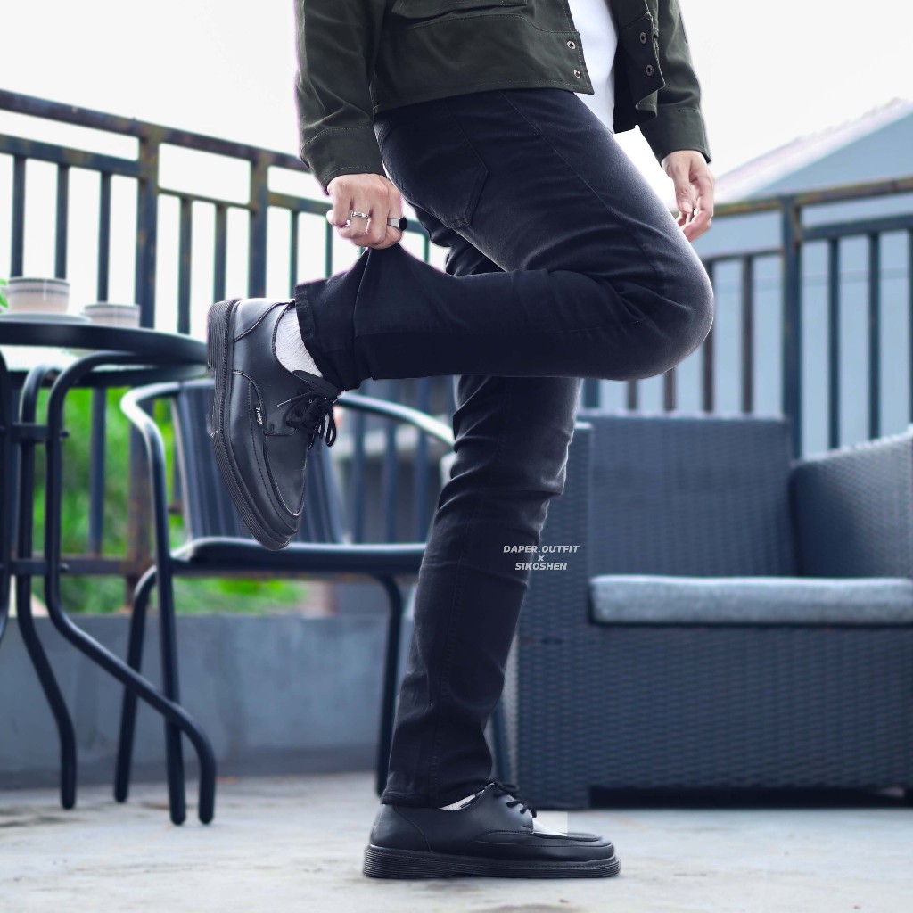 Tony Jack Detroit Black Celana Jeans Slimfit Pria Stretch Urban Series