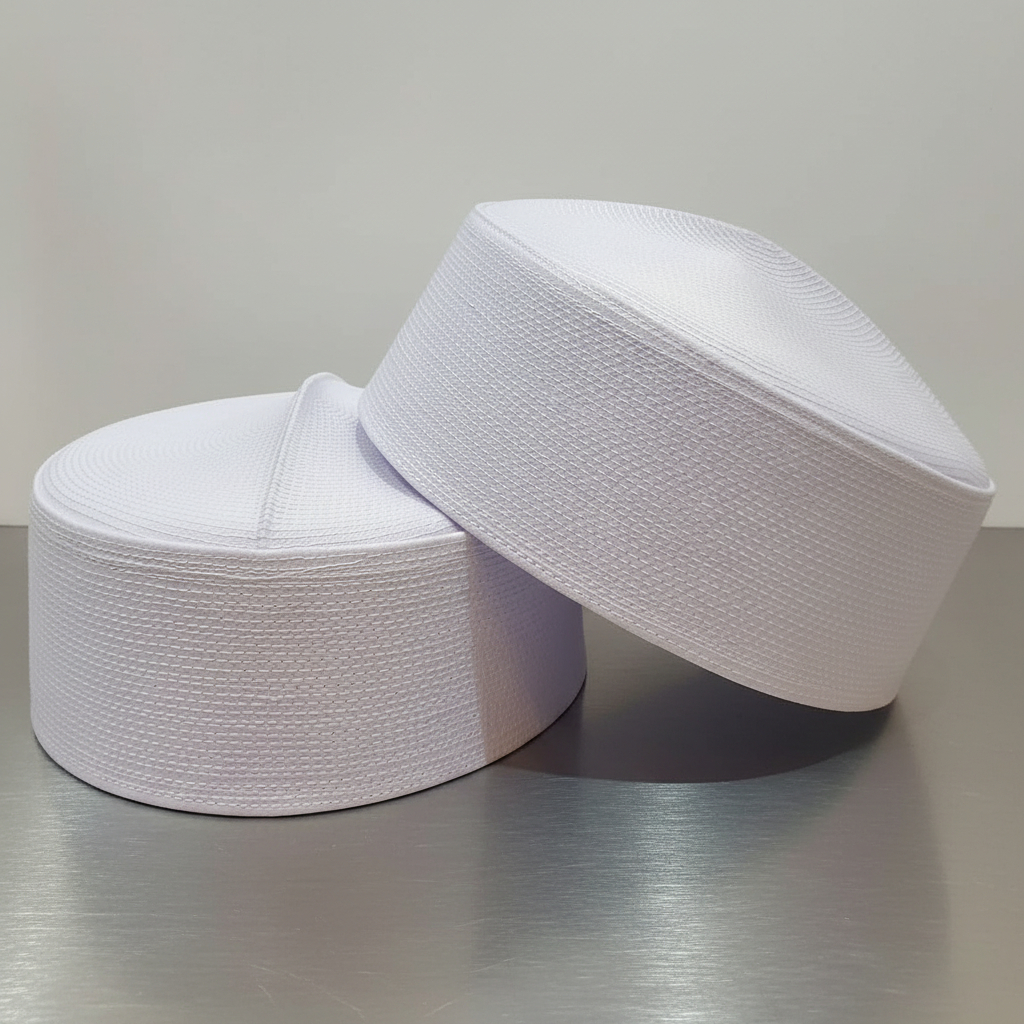 Peci Batok Pendek 7 cm Peci Kalbut Peci Putih Peci Haji