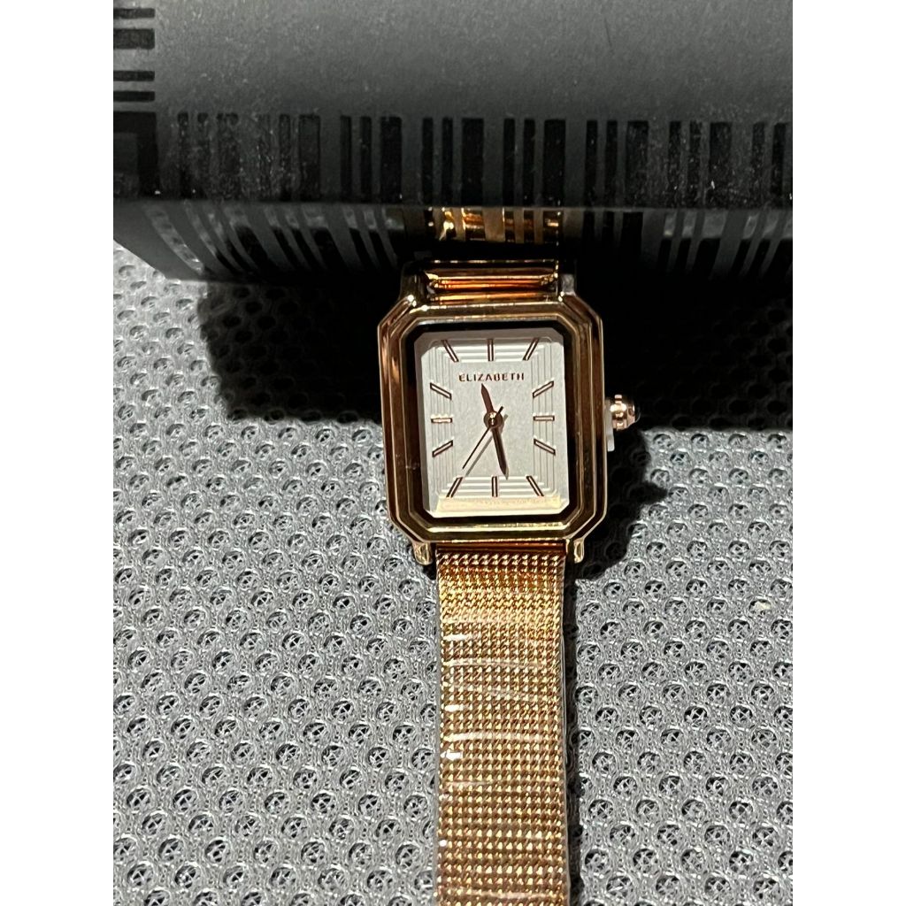Jam Tangan Analog Wanita Mesh Strap Elizabeth Original