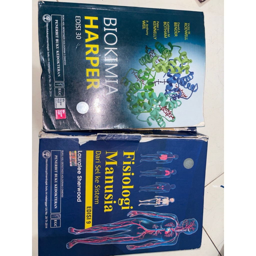 Biokimia harper ed 30 & fisiologi sherwood ed 9