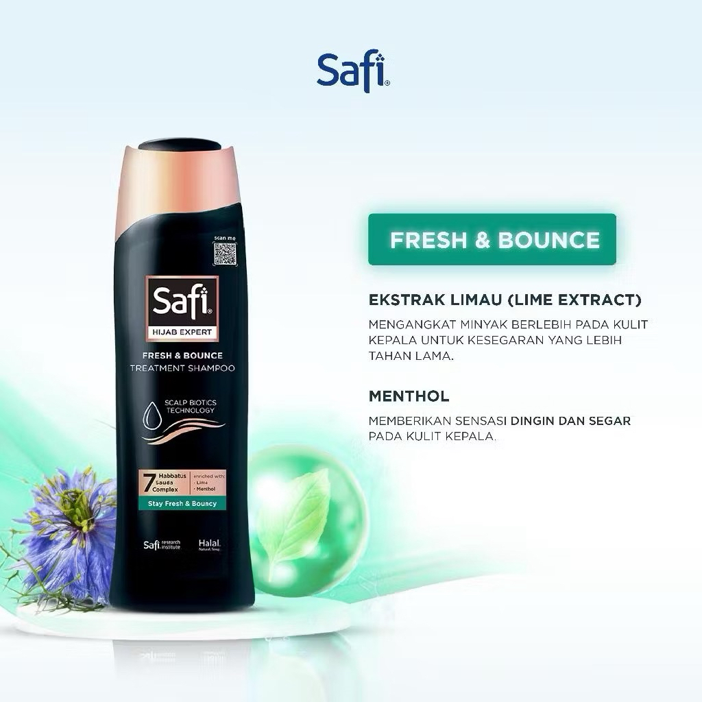 Safi Hair Xpert Treatment Shampoo Fresh & Bounce 160ml / 160gr