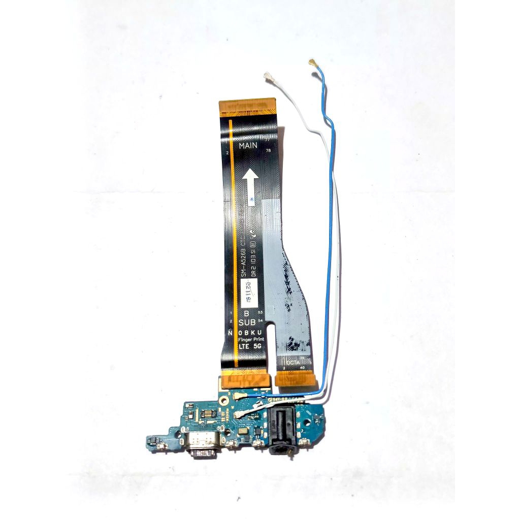 FLEXIBILE KONEKTOR CHARGER PAPAN CAS BORT BAWAH SAMSUNG A52 NORMAL ORIGINAL COPOTAN