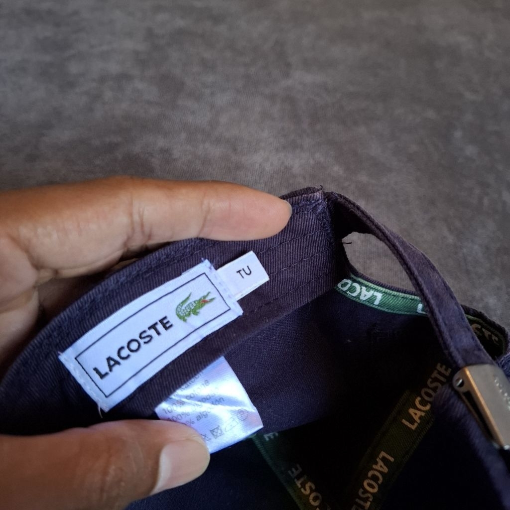 Topi lacoste original navy