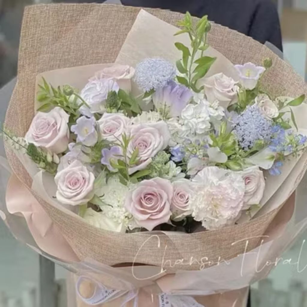 Jute Roll Korea – Mesh Karung Goni Gulung untuk Bunga Flower Wrapping Paper Bouquet Alas Foto